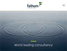 Tablet Screenshot of fathom-consulting.com